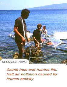 Ozone hole research